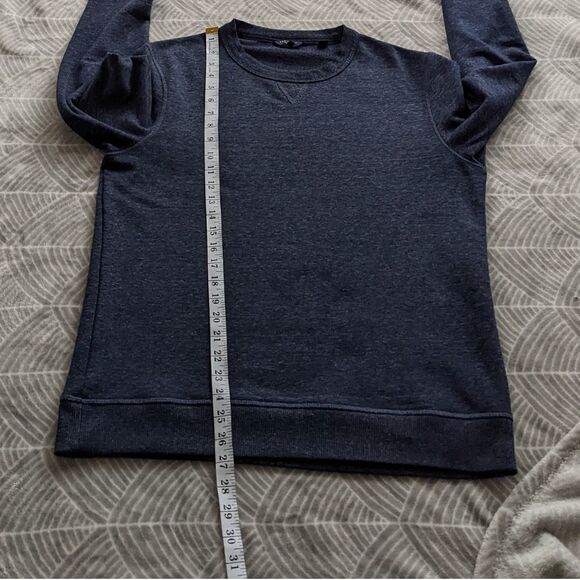 Ted BAKER blue crew neck sweatshirt heather blue Medium Small @K1 - Picture 7 of 10